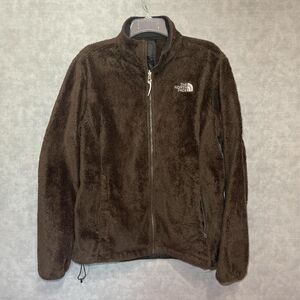 The North Face brown fleece jacket